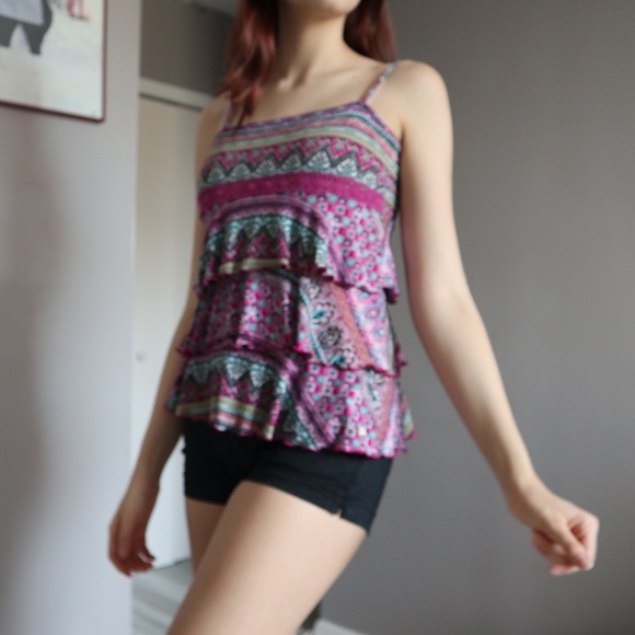 Patterned Layered Shirt - Picture 3 of 6